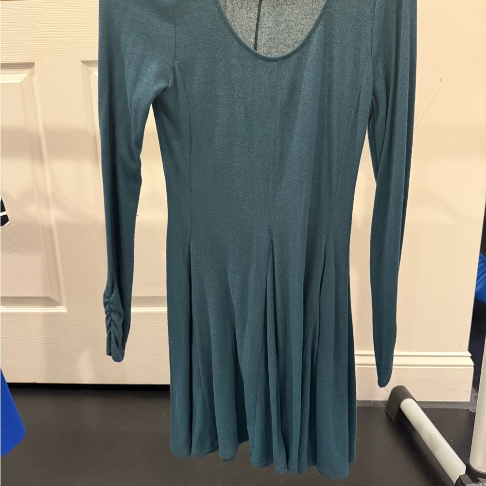 Hollister Teal Long Sleeve Dress